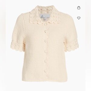 dh New York Olivia Short-sleeve knit cardigan